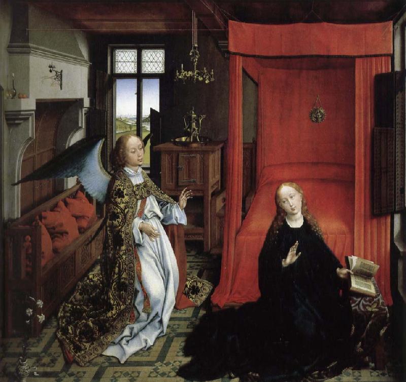 Rogier van der Weyden Angel messenger Germany oil painting art
